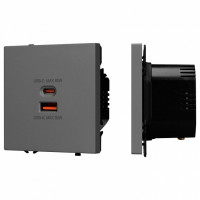 Розетка 2хUSB type A и C без рамки Arlight SCT 054319