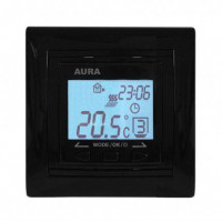 Терморегулятор Aura LTC 090 черный CN644