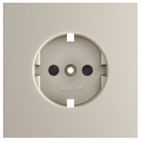 Накладка для розетки с заземлением и со шторками Voltum S70 VLS000703