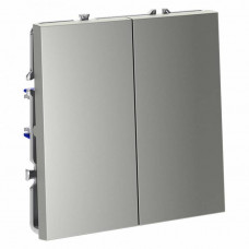 Выключатель проходной двухклавишный без рамки Voltum S70 VLS020305