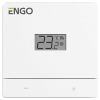 Термостат ENGO Controls Easy комнатный накладной с дисплеем 230 В белый EASY-230W