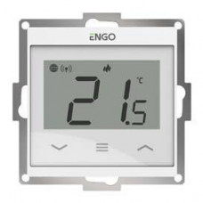Терморегулятор проводной программируемый SALUS E55-W Wi-Fi белый 55x55