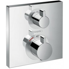 Термостат hansgrohe Ecostat Square для 2 потребителей внешняя часть хром 15714000 Термостат hansgrohe Ecostat Square для 2 потребителей внешняя часть хром 15714000