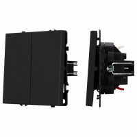 Выключатель проходной двухклавишный без рамки Arlight SWT 054255