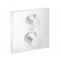 Термостат hansgrohe Ecostat Square для 2 потребителей внешняя часть матовый белый 15714700