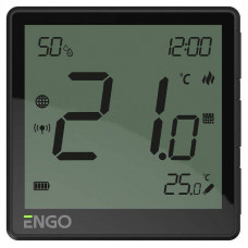 Термостат ENGO Controls One комнатный встраиваемый WiFi/Zigbee черный EONE-230B