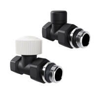Набор термостатический прямой Royal Thermo Design 1/2 M30x1,5 Черный НС-1640378
