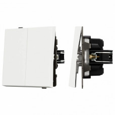 Выключатель проходной двухклавишный без рамки Arlight SWT 054556
