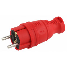 Вилка прямая с заземлением Эра  V8-RED-IP44