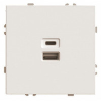 Розетка USB и type C без рамки Stekker Эмили 49905