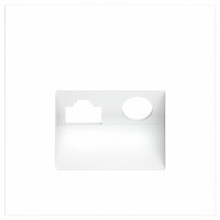 Накладка для ТВ-розетки и RJ-11 или RJ-45 Voltum S70 VLS002702