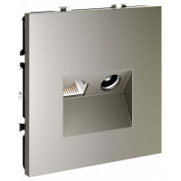 ТВ-розетка и розетка Ethernet RJ-45 без рамки Voltum S70 VLS060704