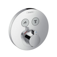 Термостат hansgrohe ShowerSelect S для 2 потребителей внешняя часть 15743000