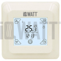 Терморегулятор программируемый IQWATT IQ THERMOSTAT TS сенсорный слоновая кость 403