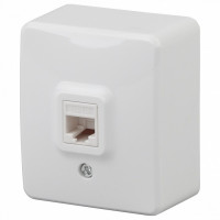 Розетка телефонная RJ-11 Эра Эра Эксперт 11-3202-01