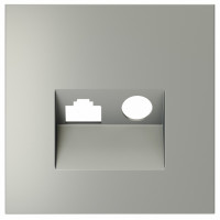 Накладка для ТВ-розетки и RJ-11 или RJ-45 Voltum S70 VLS002705