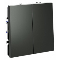Выключатель двухклавишный без рамки Voltum S70 VLS020106