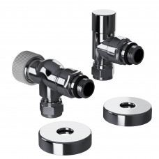 Набор термостатический осевой Royal Thermo Design Pro 15 мм M30x1,5 Хром НС-1646643