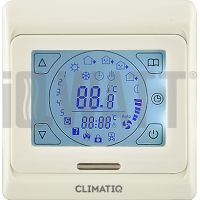 Терморегулятор с ЖК-дисплеем и сенсорными кнопками CLIMATIQ ST (ivory)