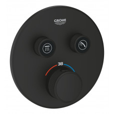 Термостат для встраиваемого монтажа Grohe Grohtherm SmartControl на 2 выхода фантомный черный 29507KF0