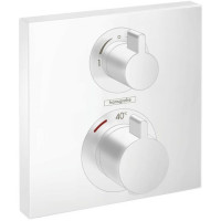 Термостат Hansgrohe Ecostat Square скрытого монтажа на 2 потребителя матовый белый 15714700