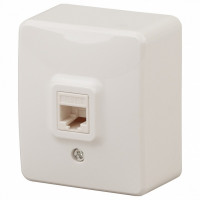 Розетка телефонная RJ-11 Эра Эра Эксперт 11-3202-02