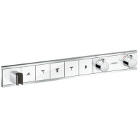 Термостат скрытого монтажа Hansgrohe RainSelect для 5 потребителей белый/хром 15358400