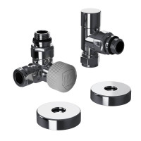 Набор термостатический трехосевой Royal Thermo Design Pro 15 мм M30x1,5 Хром НС-1646646