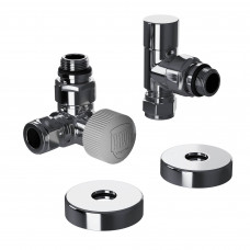 Набор термостатический трехосевой Royal Thermo Design Pro 15 мм M30x1,5 Хром НС-1646646