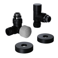 Набор термостатический трехосевой Royal Thermo Design Pro 15 мм M30x1,5 Черный НС-1646647