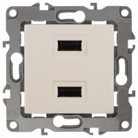 Розетка USB, без рамки Эра Эра 12 12-4110-02