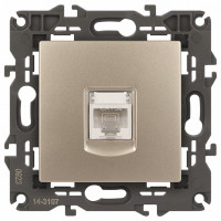 Розетка Ethernet RJ-45 без рамки Эра Эра Elegance 14-3107-04