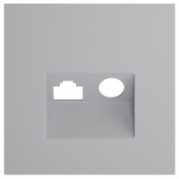 Накладка для ТВ-розетки и RJ-11 или RJ-45 Voltum S70 VLS002716