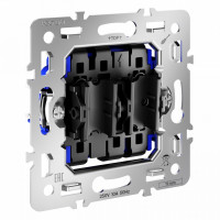 Механизм выключателя проходного двухклавишного Voltum S70 VLS0203M
