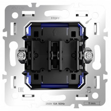 Механизм выключателя двухклавишного Voltum S70 VLS0206M