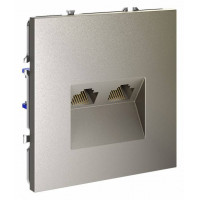 Розетка двойная Ethernet RJ-45 без рамки Voltum S70 VLS060204