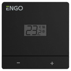 Термостат ENGO Controls Easy комнатный накладной с дисплеем 230 В черный EASY-230B