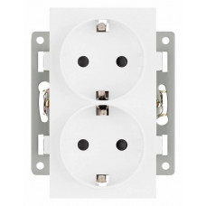 Розетка двойная с заземлением и со шторкой, без рамки Arlight SCT 043764