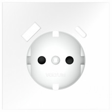 Накладка для розетки с заземлением и со шторками и 2хUSB type A и C Voltum S70 VLS001002