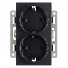 Розетка двойная с заземлением и со шторкой, без рамки Arlight SCT 043765