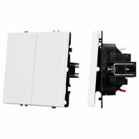Выключатель двухклавишный без рамки Arlight SWT 054238