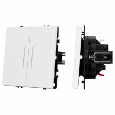 Выключатель двухклавишный без рамки Arlight SWT 054239