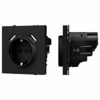 Розетка с заземлением и 2хUSB type A, без рамки Arlight SCT 054289