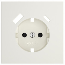 Накладка для розетки с заземлением и со шторками и 2хUSB type A и C Voltum S70 VLS001013
