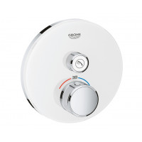 Термостат встраиваемый Grohe Grohtherm SmartControl для 1 потребителя внешняя часть белая луна 29150LS0