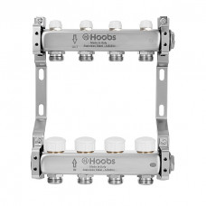 Комплект коллекторов Hoobs из нержавеющей стали с термостатическими клапанами 1 x 3/4 2 выхода HB-INCTK-805502