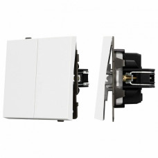 Выключатель двухклавишный без рамки Arlight SWT 054058