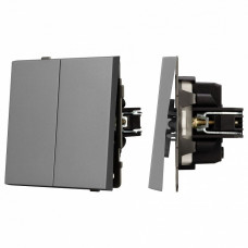 Выключатель двухклавишный без рамки Arlight SWT 054060