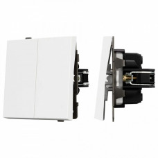 Выключатель проходной двухклавишный без рамки Arlight SWT 054066