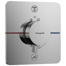 Термостат hansgrohe ShowerSelect Comfort Q для 2 потребителей внешняя часть хром 15583000